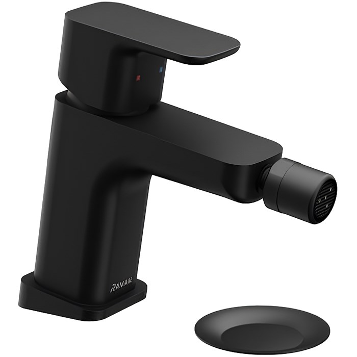 Смеситель для биде Ravak 10° Free black-TD F 055.20 с донным клапаном, керамический картридж, черный матовый (X070155) X070155