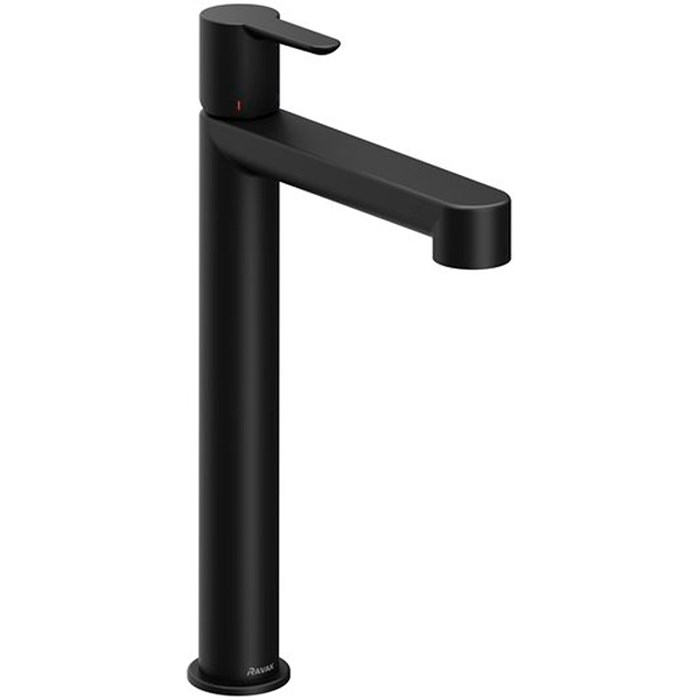 Смеситель для раковины-чаши Ravak Puri PU 015.20 высокий, керамический картридж, черный матовый (X070182) X070182