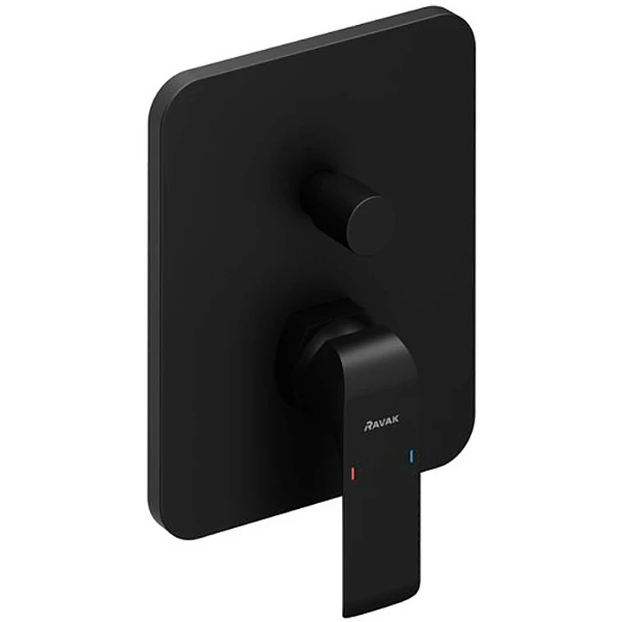Смеситель настенный с переключателем FL 065.20 для R-box черный X070179