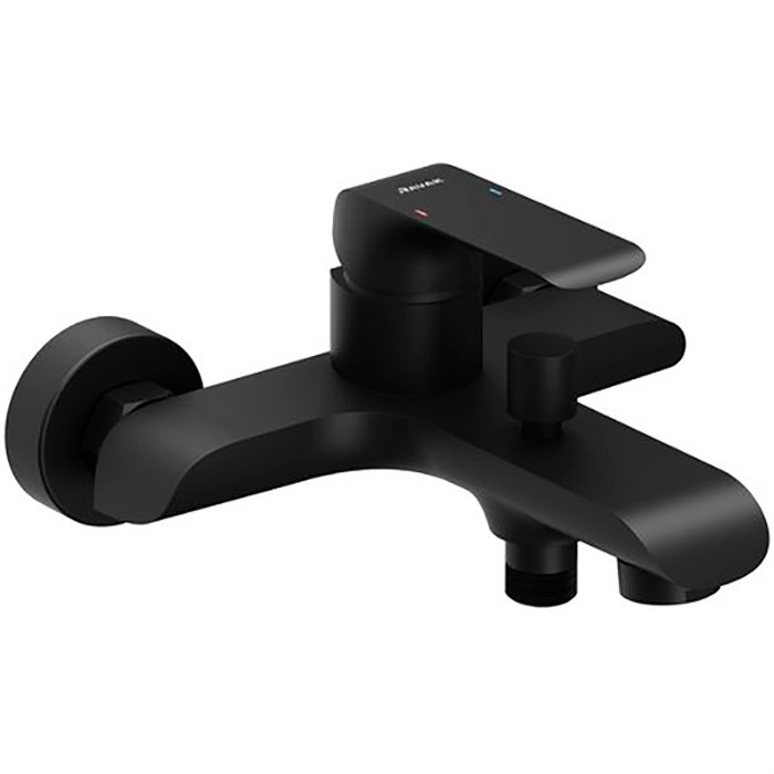 Смеситель для ванны Ravak Flat FL 022.20/150 керамический картридж, черный матовый (X070175) X070175