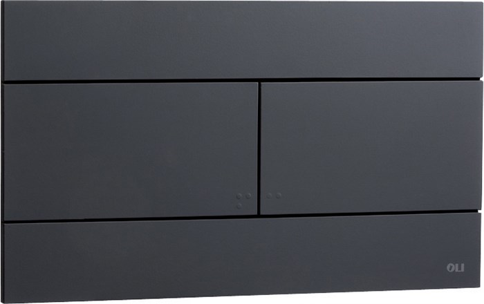 Кнопка смыва OLI SLIM механическая, двойная , пластик, черная (CG23000886040) CG23000886040