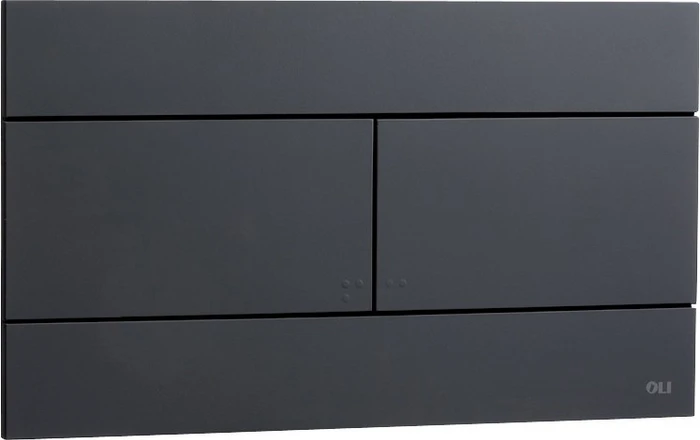 659056/886040 Панель механ. двойная SLIM, пластик, черный, матовая OLI CG23000886040