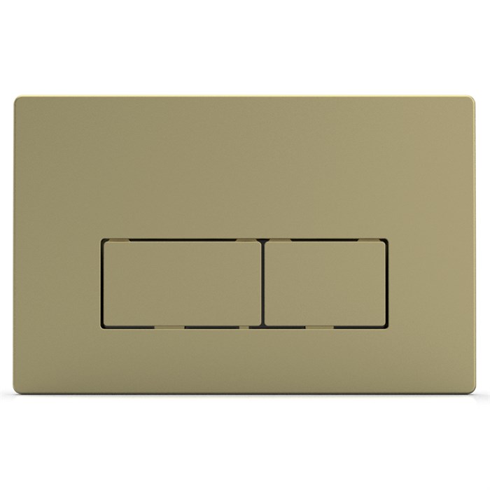 Кнопка смыва AZARIO двойная, квадратная, цвет золото (AZ-8200-0091/AZ-P58-0160) AZ-8200-0091/AZ-P58-0160