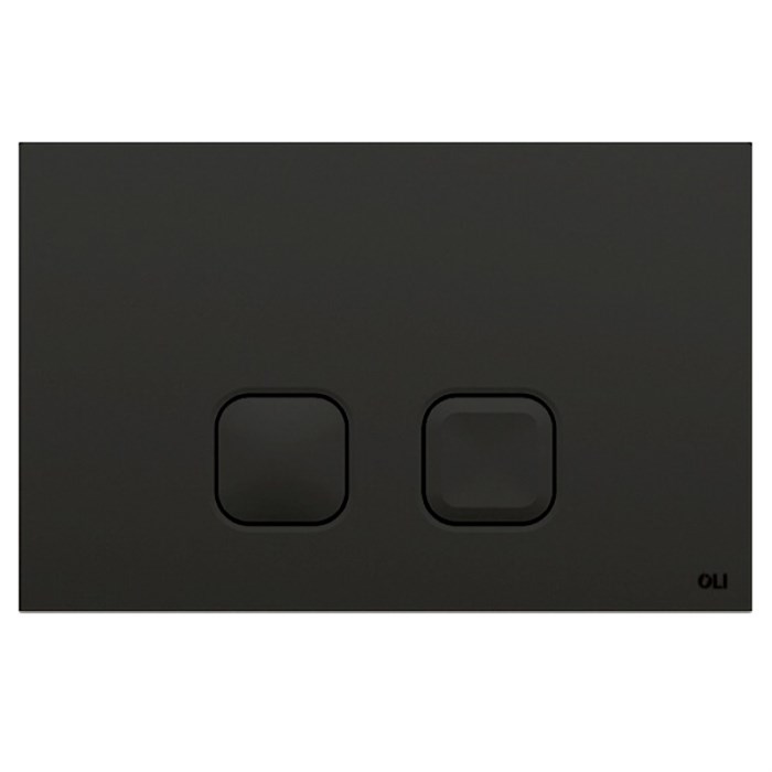 Кнопка смыва OLI PLAIN механаническая, двойная , пластик, черная (CG26000070829) CG26000070829