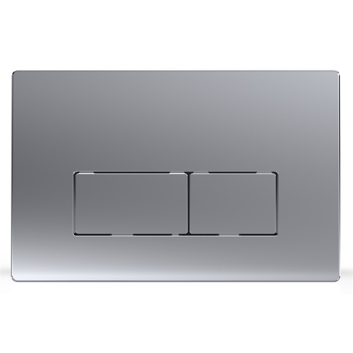 Кнопка смыва AZARIO двойная, квадратная, цвет хром матовый (AZ-8200-0088/AZ-P58-0110) AZ-8200-0088/AZ-P58-0110