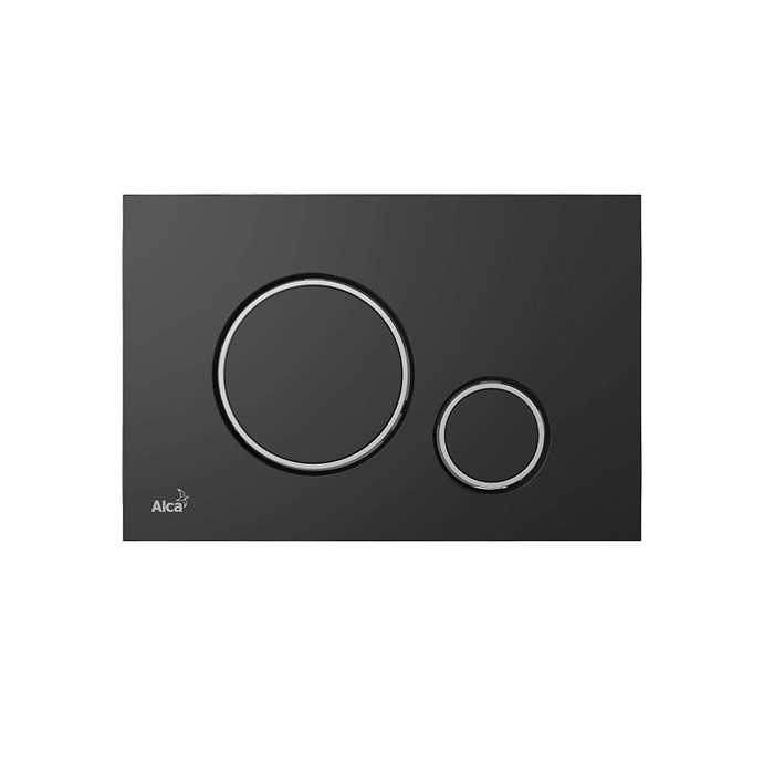 Кнопка смыва для скрытых систем инсталляции Alcadrain, черный матовый (M778) M778