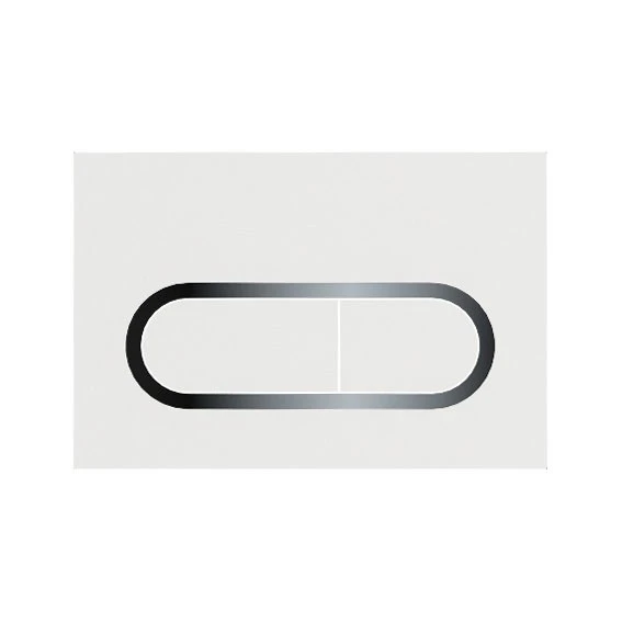 Кнопка инсталяционная Chrome белая X01455
