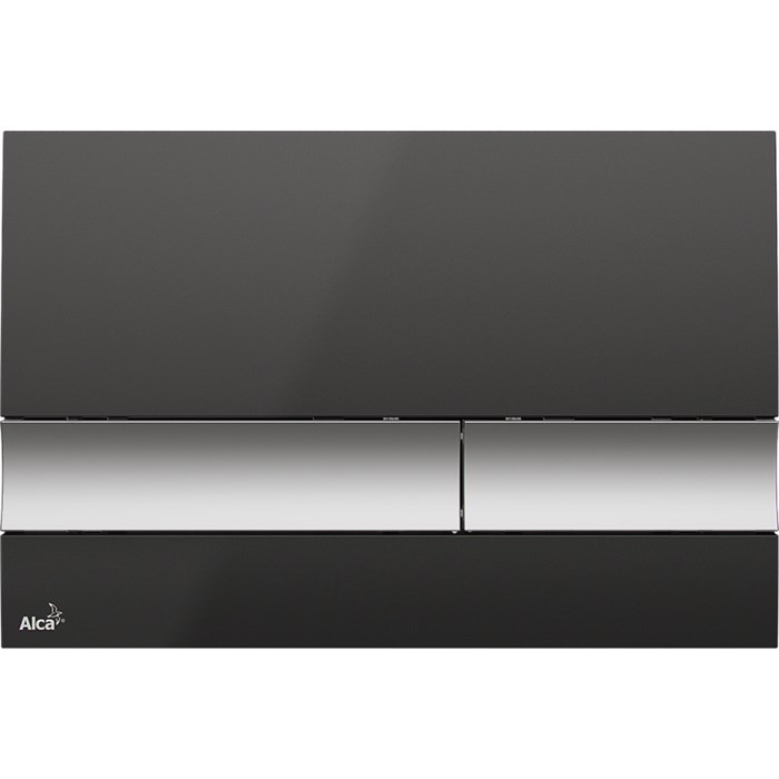 Кнопка смыва Alcadrain, Черная/хром-матовая (M1728-2) M1728-2