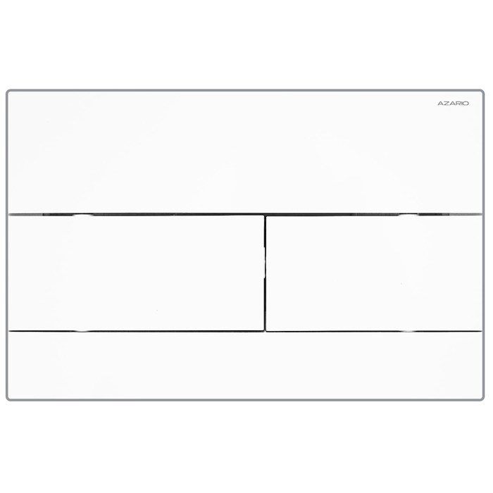 Кнопка смыва AZARIO NEW двойная, пластик, белый глянцевый (AZ-013.0) AZ-013.01