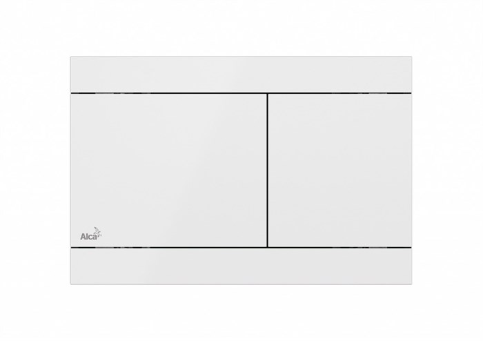 Кнопка смыва Alcadrain FUN-WHITE  нержавеющая сталь белый глянец FUN-WHITE