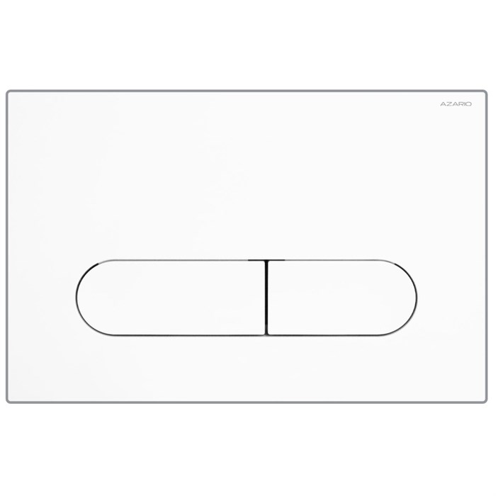 Кнопка смыва AZARIO NEW двойная, пластик, белый глянцевый (AZ-004.01) AZ-004.01