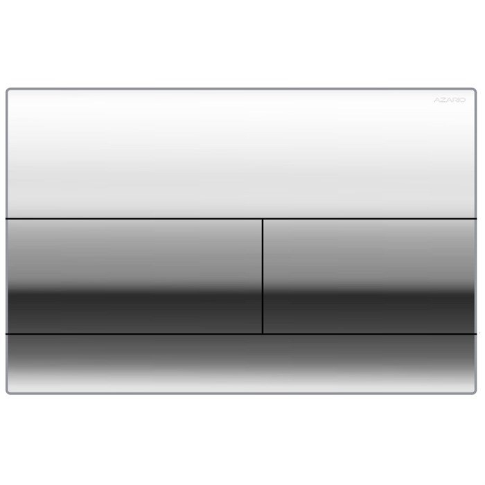 Кнопка смыва AZARIO NEW двойная, пластик, хром (AZ-013.02) AZ-013.02