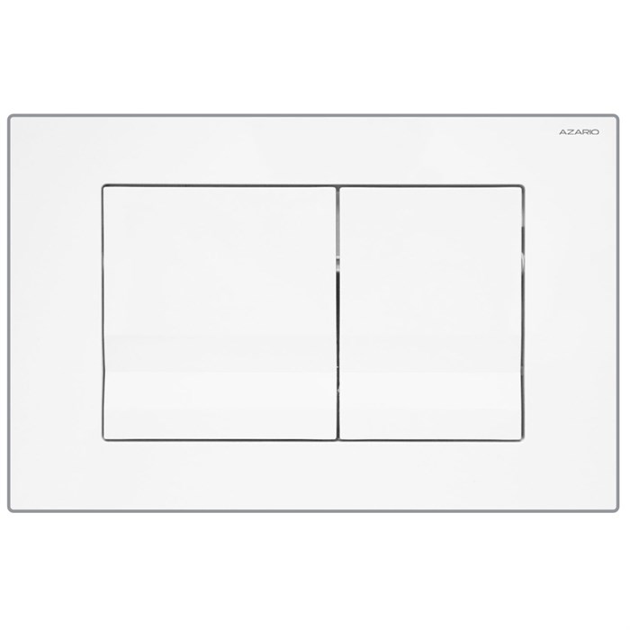 Кнопка смыва AZARIO NEW двойная, пластик, белый глянцевый (AZ-001.01) AZ-001.01