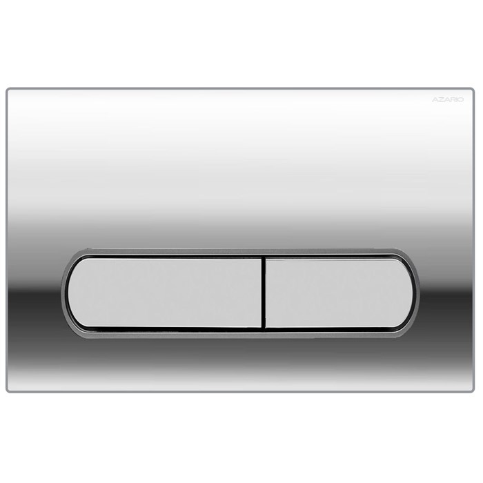 Кнопка смыва AZARIO NEW двойная, пластик, хром (AZ-004.02) AZ-004.02
