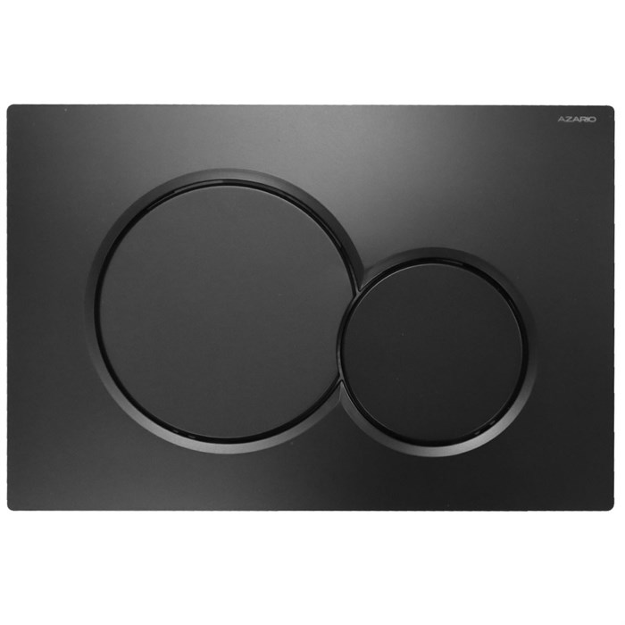 Кнопка смыва AZARIO NEW двойная, пластик, черный матовый (AZ-010.04) AZ-010.04