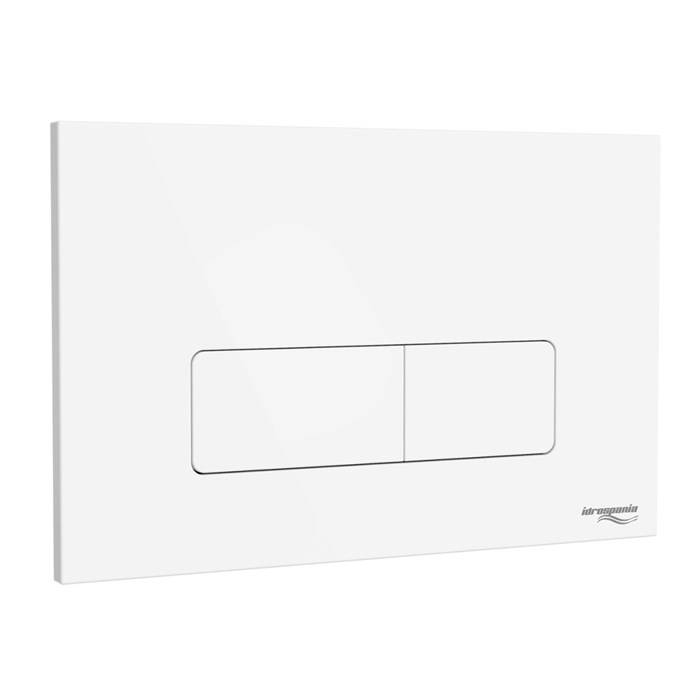 Кнопка смыва IDROSPANIA  Andrea двойная, белая матовая (30356) 30356