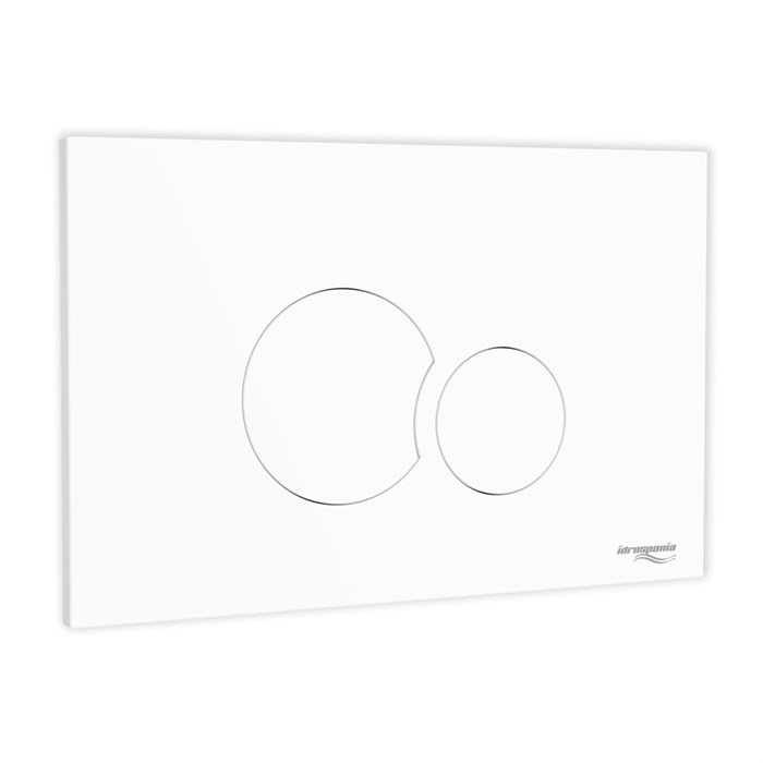 Кнопка смыва IDROSPANIA  Belen двойная, белая матовая (30366) 30366