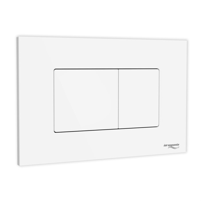 Кнопка смыва IDROSPANIA Noelia двойная, белая матовая (30376) 30376