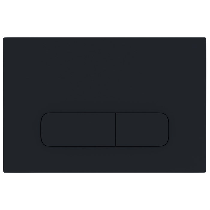 Кнопка смыва AZARIO FORTE двойная, прямоугольная, пластик, черный матовый (AZ-100-004F) AZ-100-004F