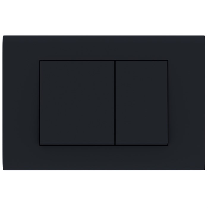 Кнопка смыва AZARIO FORTE двойная, квадратная, пластик, черный матовый (AZ-100-022F) AZ-100-022F