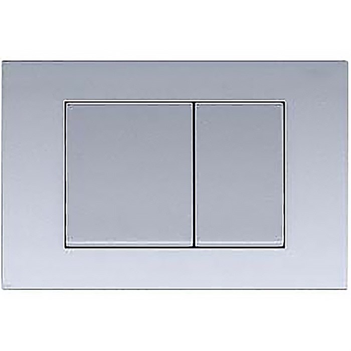 Кнопка смыва AZARIO FORTE двойная, квадратная, пластик, хром матовый (AZ-100-021F) AZ-100-021F