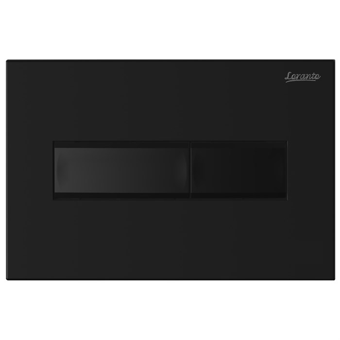 Кнопка смыва Loranto Prestige механическая, двойная, черный матовый (7523) 7523