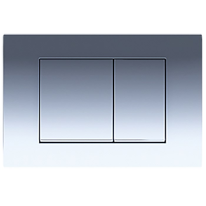 Кнопка смыва AZARIO FORTE двойная, квадратная, пластик, хром глянцевый (AZ-100-020F) AZ-100-020F