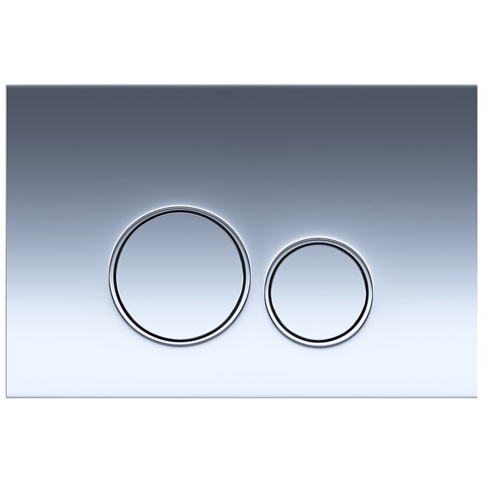 Кнопка смыва AZARIO FORTE двойная, круглая, пластик, хром глянцевый (AZ-100-030F) AZ-100-030F