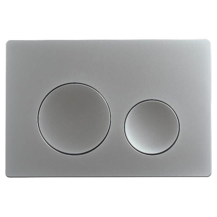 Клавиша смыва AZARIO NEW двойная, круглые кнопки, пластик, хром матовый (AZ-003.06) AZ-003.06