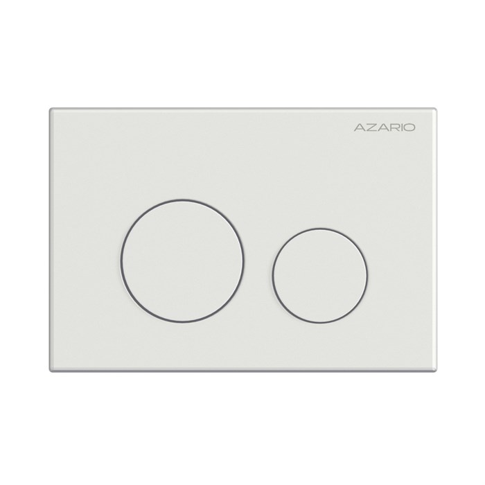 Кнопка смыва AZARIO механическая, двойной смыв, круглые кнопки, белый глянцевый (AZ-ИУ00010) AZ-ИУ00010