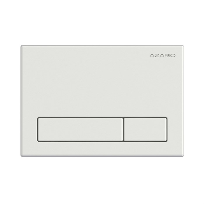 Кнопка смыва AZARIO механическая, двойной смыв, прямоугольные кнопки, белый глянцевый (AZ-ИУ00013) AZ-ИУ00013