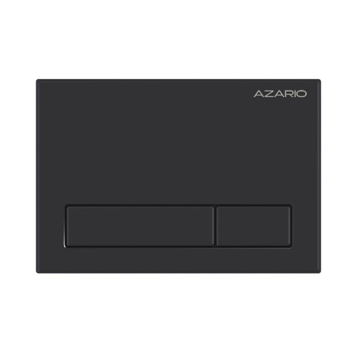 Кнопка смыва AZARIO механическая, двойной смыв, прямоугольные кнопки, чёрный матовый (AZ-ИУ00015) AZ-ИУ00015