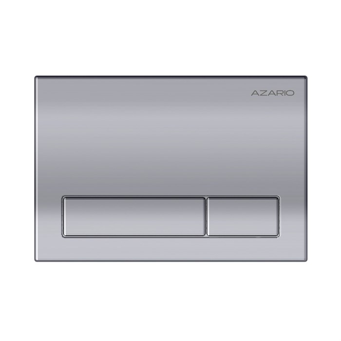 Кнопка смыва AZARIO механическая, двойной смыв, прямоугольные кнопки, хром глянцевый (AZ-ИУ00014) AZ-ИУ00014