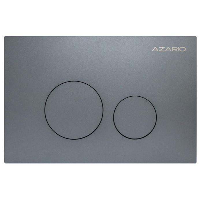 Кнопка смыва AZARIO NEW-TS механическая, двойной смыв, круглые кнопки, нержавеющая сталь 304, серый (AZ-SS-002-GG) AZ-SS-002-GG