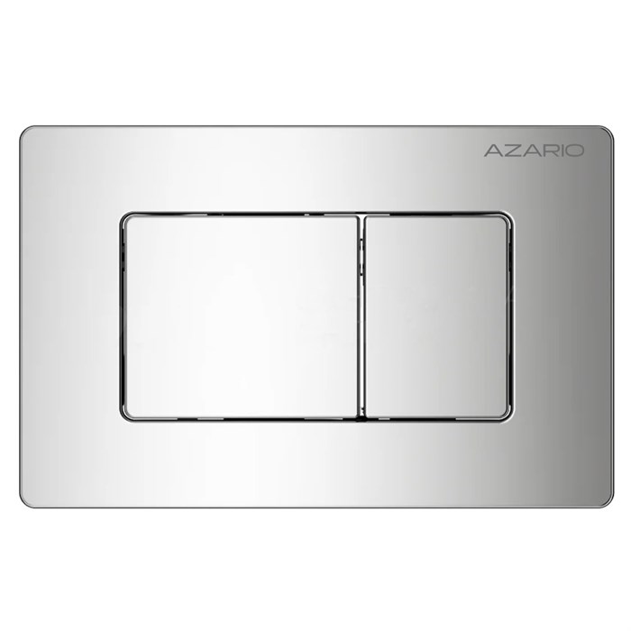 Кнопка смыва AZARIO NEW-TS механическая, двойной смыв, квадратные кнопки, нержавеющая сталь 304, хром (AZ-SS-003-CH) AZ-SS-003-CH
