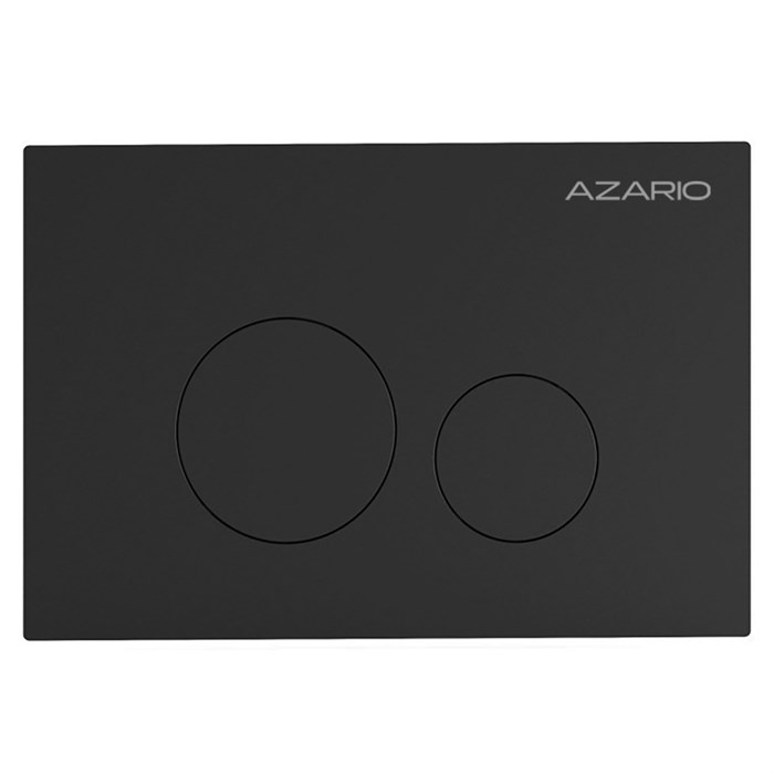 Кнопка смыва AZARIO NEW-TS механическая, двойной смыв, круглые кнопки, нержавеющая сталь 304, черный (AZ-SS-002-B) AZ-SS-002-B