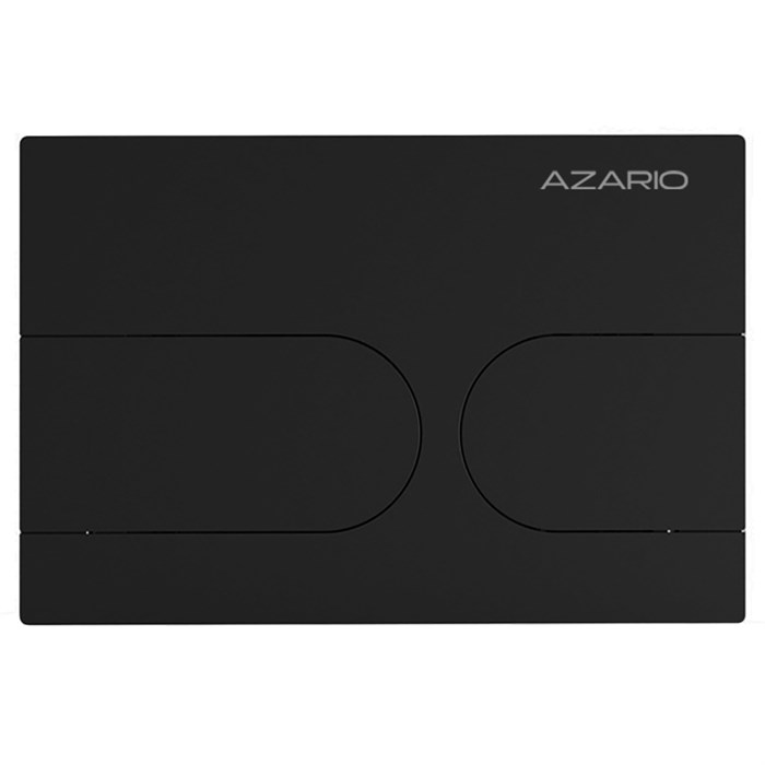 Кнопка смыва AZARIO NEW-TS механическая, двойной смыв, овальные кнопки, нержавеющая сталь 304, черный (AZ-SS-001-B) AZ-SS-001-B