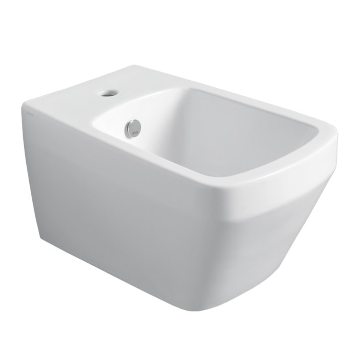 Биде подвесное Simas Baden Baden 360х560х310  с 1 отв под смеситель, с креплением F85, цвет белый (BB19bi*1) BB19bi*1+ F85