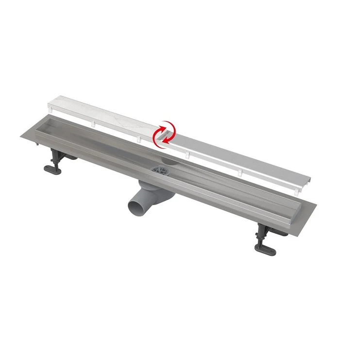 APZ13-DOUBLE9-750 Водоотводящий желоб Fit&Go с двухсторонней решеткой замена на AG071401750 APZ13-DOUBLE9-750