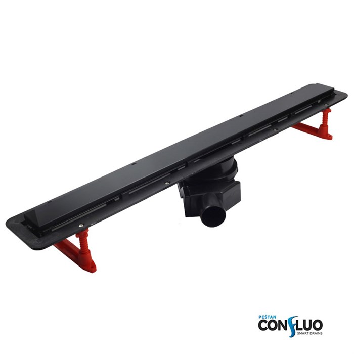 Линейный трап Pestan Confluo Frameless Line 550 Black Matte, нержавеющая сталь, черный матовый (13701319) 13701319