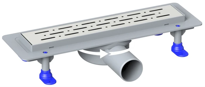 PRIME LINE 360* 50 см боковой сток, решетка из нержавеющей стали, гидрозатвор сухой 4023.0Y050K.050.1