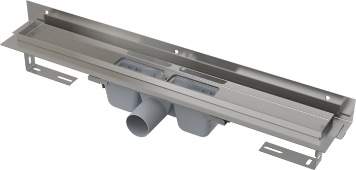 APZ4-550 Flexible Водоотводящий желоб с порогами для перфорированной решетки и регулируемым воротником к стене APZ4-550