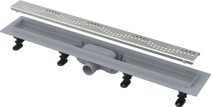 APZ8-950M Simple - Водоотводящий желоб с порогами для перф решетки (полипропилен) замена на AG100101950 APZ8-950M