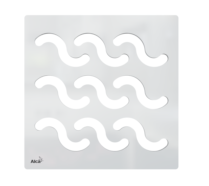 MPV002 Дизайновая решетка 102 × 102 × 5 латунь – хром MPV002