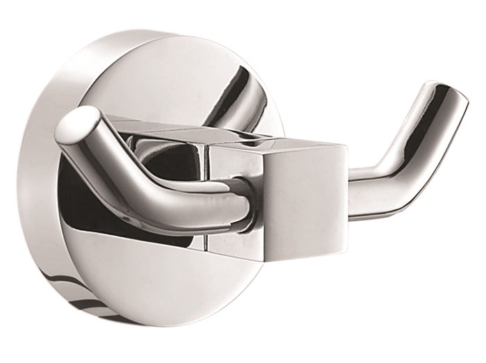 Крючок двойной AZARIO NESSY, хром (AZ-73105) AZ-73105