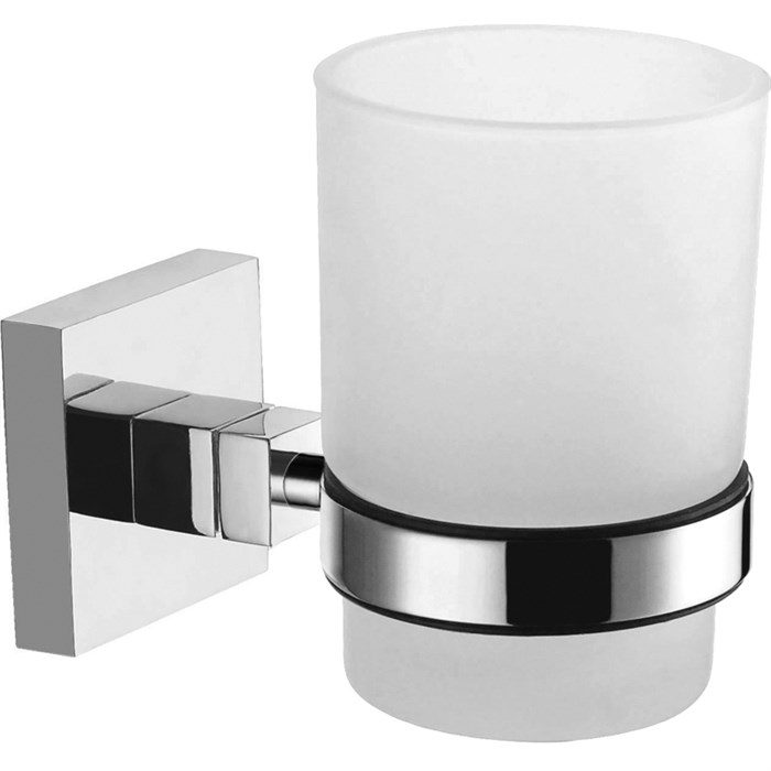 Стакан AZARIO RINA стеклянный, хром (AZ-87006) AZ-87006