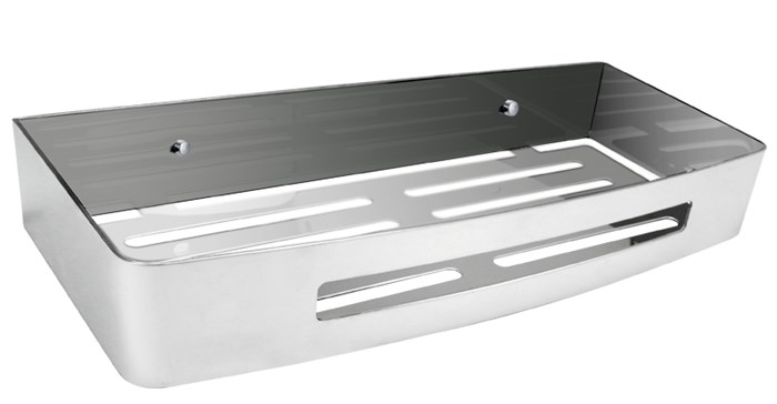 Полка AZARIO прямоугольная одноэтажная, хром (AZ-170) AZ-170