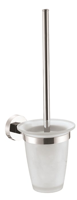 Ерш для унитаза AZARIO NESSY подвесной со стеклянной колбой, хром (AZ-73113) AZ-73113