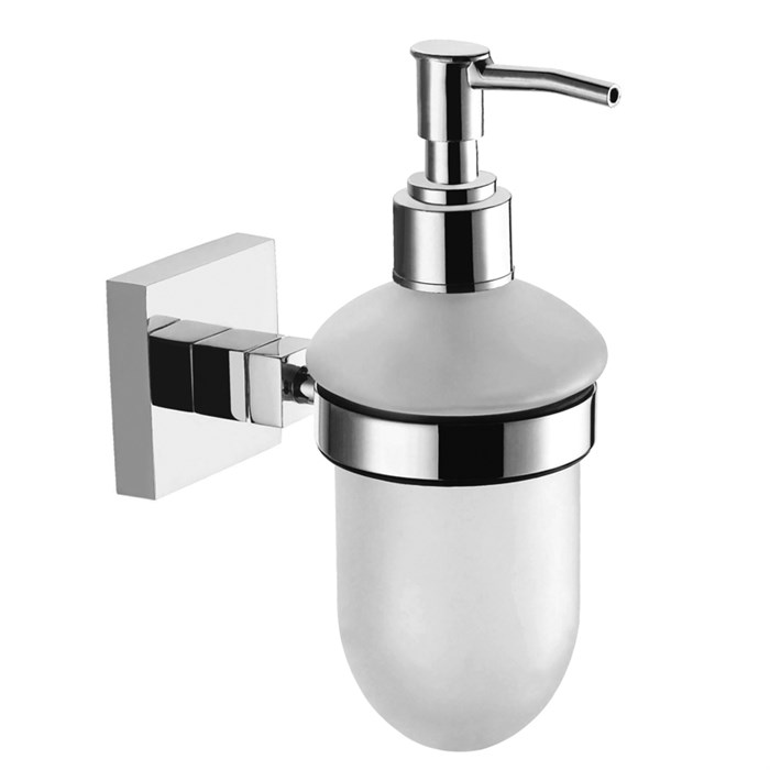 Дозатор жидкого мыла AZARIO RINA 200 мл. подвесной, стеклянный, хром (AZ-87012) AZ-87012