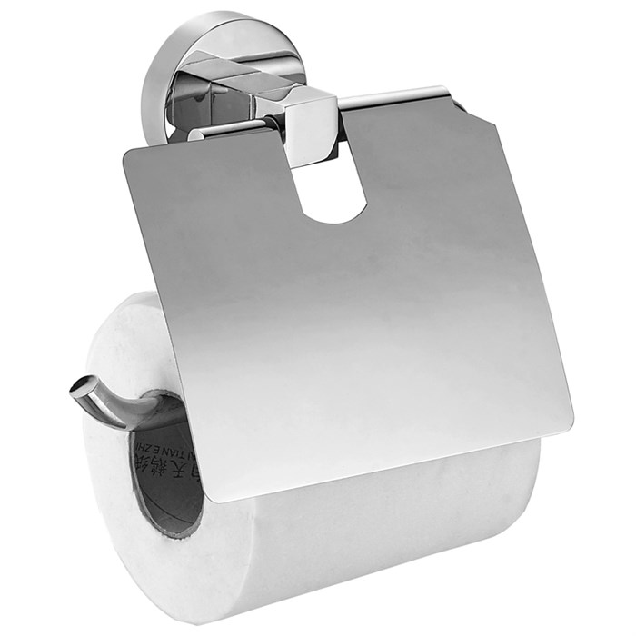 Бумагодержатель с крышкой AZARIO NESSY, хром (AZ-73110) AZ-73110